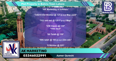 Residential Plot for Sale in Bahria Town, Lahore - (BP-80358)