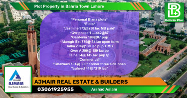 Residential Plot for Sale in Bahria Town, Lahore - (BP-80365)