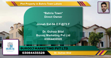 Residential Plot for Sale in Bahria Town, Lahore - (BP-80368)
