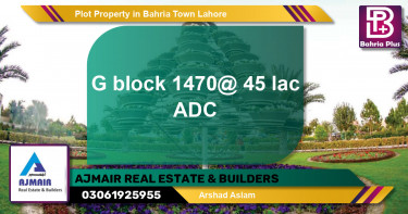 Residential Plot for Sale in Bahria Town, Lahore - (BP-80380)