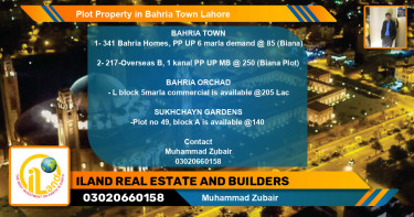 Commercial Plot for Sale in Bahria Town, Lahore - (BP-80383)