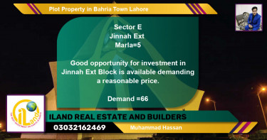 Residential Plot for Sale in Bahria Town, Lahore - (BP-80393)