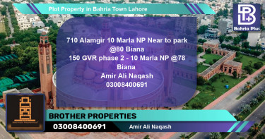 Residential Plot for Sale in Bahria Town, Lahore - (BP-80408)