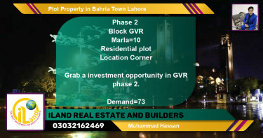 Residential Plot for Sale in Bahria Town, Lahore - (BP-80460)