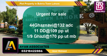 Residential Plot for Sale in Bahria Town, Lahore - (BP-80476)