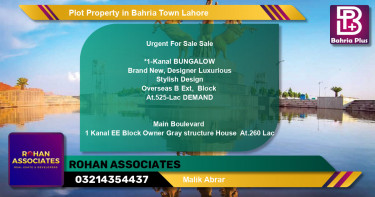 Residential Plot for Sale in Bahria Town, Lahore - (BP-80479)