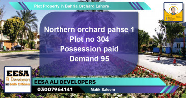 Residential Plot for Sale in Bahria Orchard, Lahore - (BP-80508)