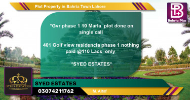 Residential Plot for Sale in Bahria Town, Lahore - (BP-80520)