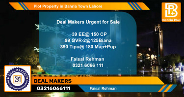 Residential Plot for Sale in Bahria Town, Lahore - (BP-80533)