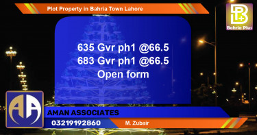 Residential Plot for Sale in Bahria Town, Lahore - (BP-80536)