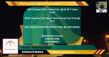 Residential Plot for Sale in Bahria Town, Lahore - (BP-80564)