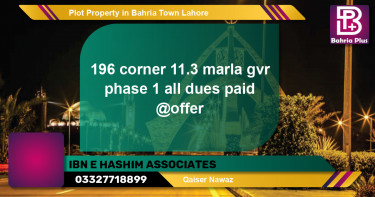 Residential Plot for Sale in Bahria Town, Lahore - (BP-80568)