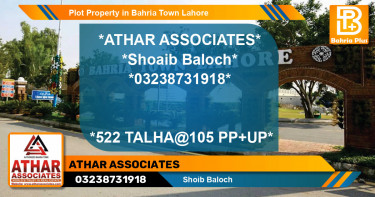 Residential Plot for Sale in Bahria Town, Lahore - (BP-80599)
