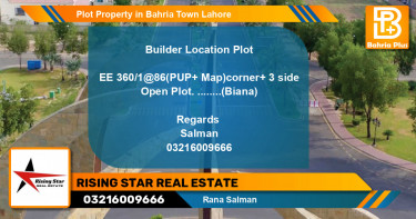 Residential Plot for Sale in Bahria Town, Lahore - (BP-80604)