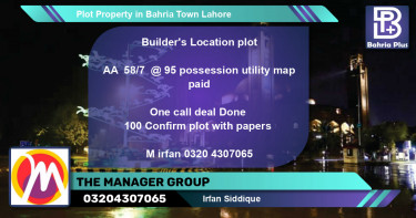 Residential Plot for Sale in Bahria Town, Lahore - (BP-80621)