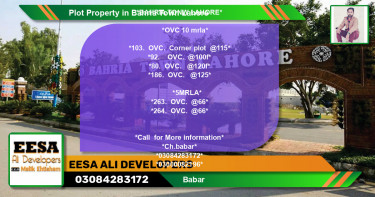 Residential Plot for Sale in Bahria Town, Lahore - (BP-80635)