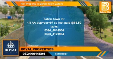 Residential Plot for Sale in Bahria Town, Lahore - (BP-80686)