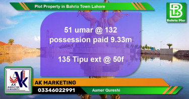 Residential Plot for Sale in Bahria Town, Lahore - (BP-80698)