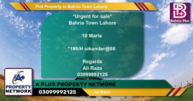 Residential Plot for Sale in Bahria Town, Lahore - (BP-80731)