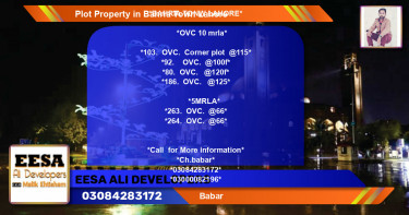 Residential Plot for Sale in Bahria Town, Lahore - (BP-80734)