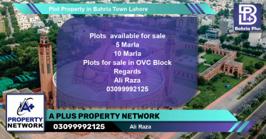 Residential Plot for Sale in Bahria Town, Lahore - (BP-80742)