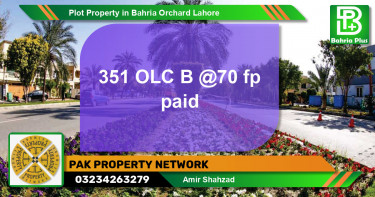 Residential Plot for Sale in Bahria Orchard, Lahore - (BP-80752)