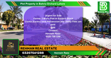 Residential Plot for Sale in Bahria Orchard, Lahore - (BP-80766)