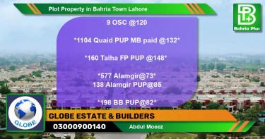 Residential Plot for Sale in Bahria Town, Lahore - (BP-80769)