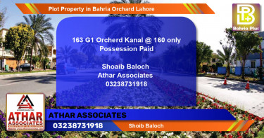 Residential Plot for Sale in Bahria Orchard, Lahore - (BP-80776)