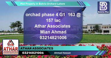 Residential Plot for Sale in Bahria Orchard, Lahore - (BP-80813)