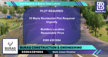 Residential Plot for Sale in Bahria Town, Lahore - (BP-80851)