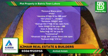 Residential Plot for Sale in Bahria Town, Lahore - (BP-80855)