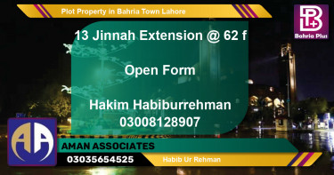 Residential Plot for Sale in Bahria Town, Lahore - (BP-80864)
