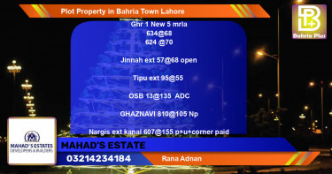 Residential Plot for Sale in Bahria Town, Lahore - (BP-80865)