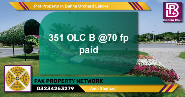 Residential Plot for Sale in Bahria Orchard, Lahore - (BP-80875)