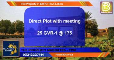 Residential Plot for Sale in Bahria Town, Lahore - (BP-80898)
