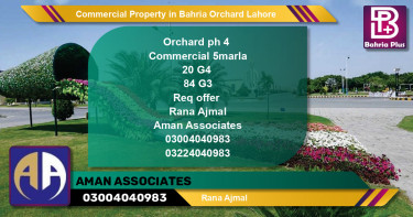 Commercial Property for Sale in Bahria Orchard, Lahore - (BP-80919)