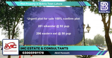 Residential Plot for Sale in Bahria Town, Lahore - (BP-80932)