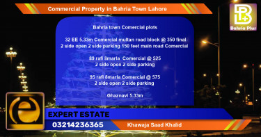 Commercial Property for Sale in Bahria Town, Lahore - (BP-80940)