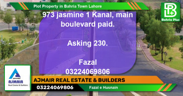 Residential Plot for Sale in Bahria Town, Lahore - (BP-80955)