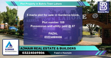 Residential Plot for Sale in Bahria Town, Lahore - (BP-80957)