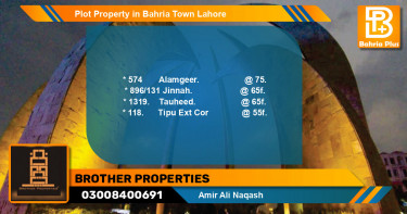Residential Plot for Sale in Bahria Town, Lahore - (BP-80981)