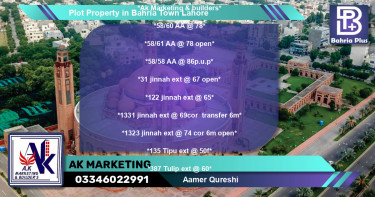 Residential Plot for Sale in Bahria Town, Lahore - (BP-80989)