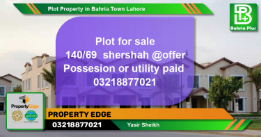 Residential Plot for Sale in Bahria Town, Lahore - (BP-81016)