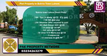 Commercial Plot for Sale in Bahria Town, Lahore - (BP-81045)