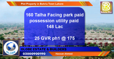 Residential Plot for Sale in Bahria Town, Lahore - (BP-81073)
