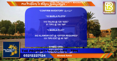 Residential Plot for Sale in Bahria Town, Lahore - (BP-81077)
