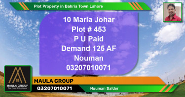 Residential Plot for Sale in Bahria Town, Lahore - (BP-81095)