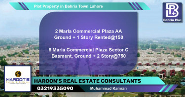 Commercial Plot for Sale in Bahria Town, Lahore - (BP-81121)
