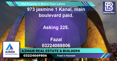 Residential Plot for Sale in Bahria Town, Lahore - (BP-81137)